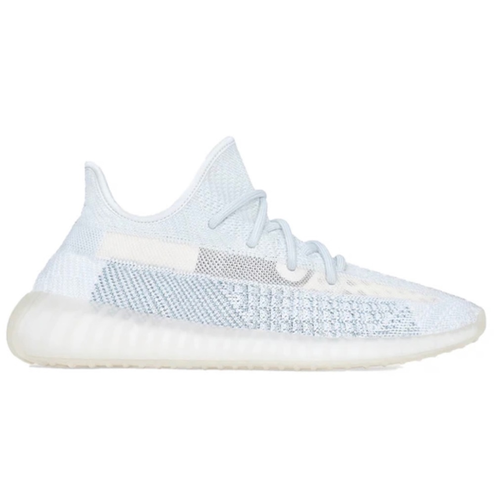 Yeezy x Adidas Light Blue Cotton Knit Boost 350 V2 Sneakers